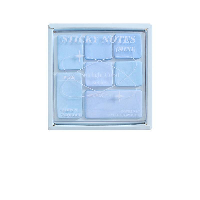 Креативный мини-записка для студентов, модный градиентный цветной блокнот с тенями для век, стильный блокнот для скрапбукинга, школьные принадлежности