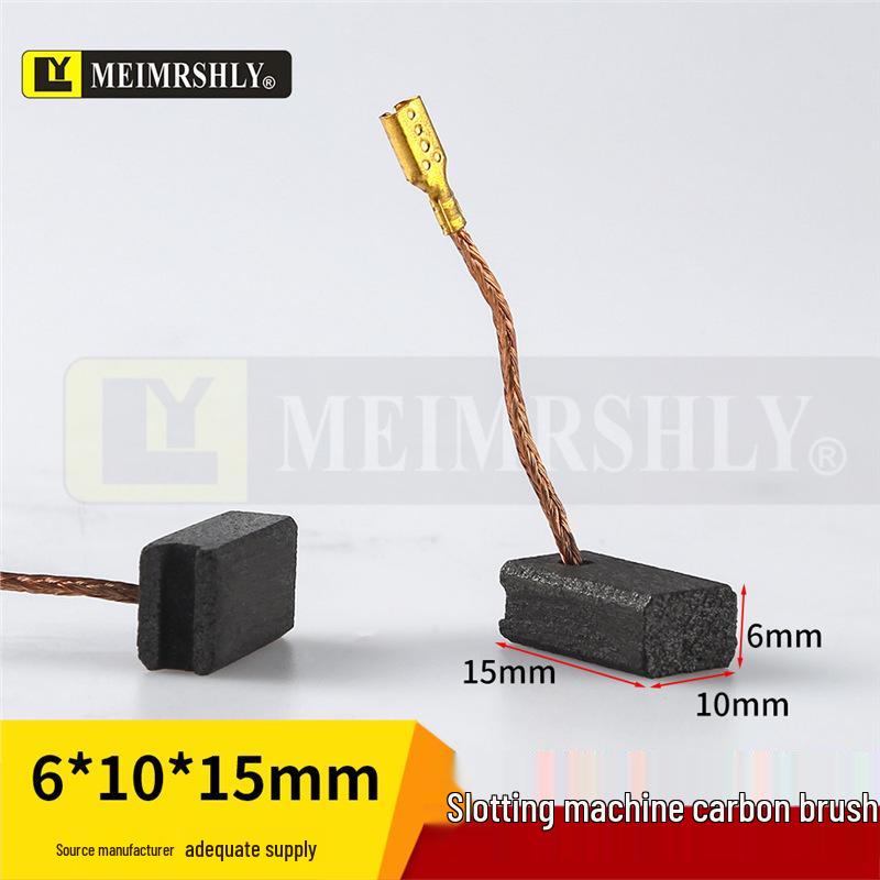 7.5x15 Wear-Resistant Carbon Brush with Holder for Grooving Machines 125-2, 159-2, 169-1, 199-1