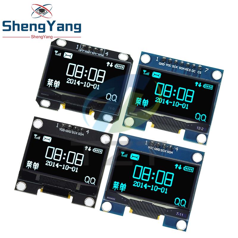 TZT 1,3-дюймовый OLED-модуль SPI/IIC I2C Связь белый/синий цвет 128X64 1,3-дюймовый OLED LCD LED Дисплейный модуль 1,3-дюймовый OLED-модуль