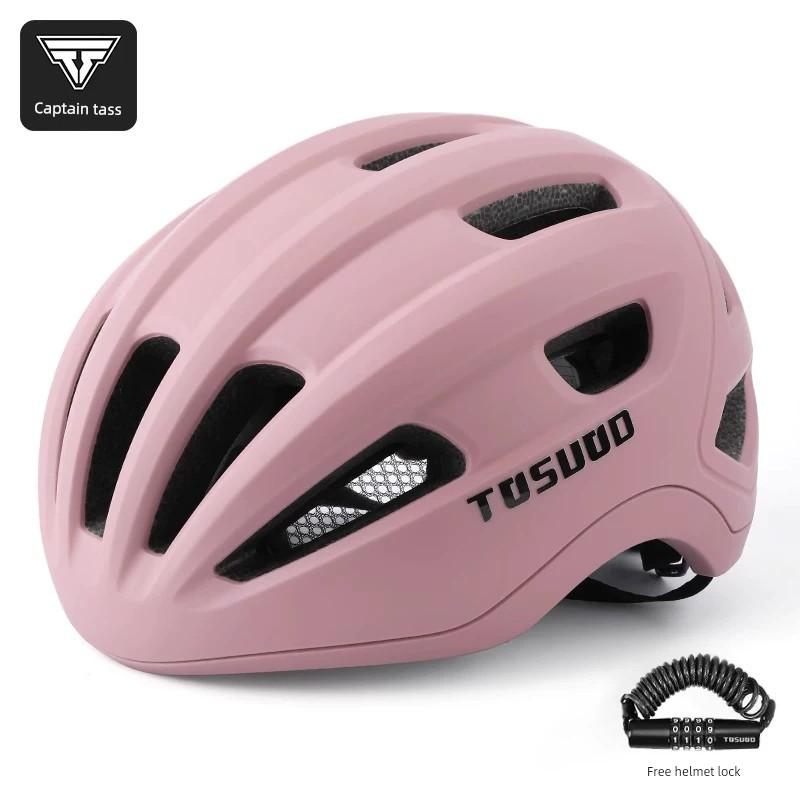 Captain Tass Cycling Helmet Women's Mountain Bike Road Bike Breathable Bicycle Helmet Bicycle Fixture