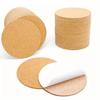 50 шт. Круглые самоклеящиеся пробковые накладки, противоскользящие накладки, пробковые шайбы 1 мм, наклейки из пробки для стекла, керамики