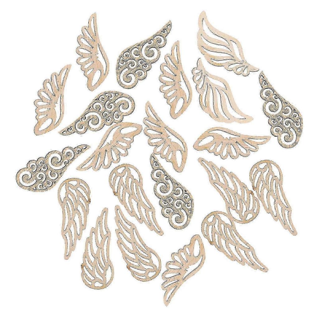 2026 Best!! Wood Slices Embellishments For Home Decor Craft Projects Retro Style 40Pcs
