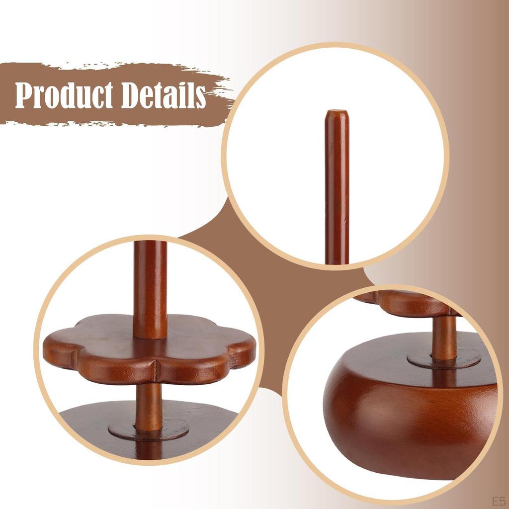 Держатель пряжи для вязания крючком и спицами, Хранение швейных принадлежностей, Подарок, Диспенсер для шпулек, Деревянный