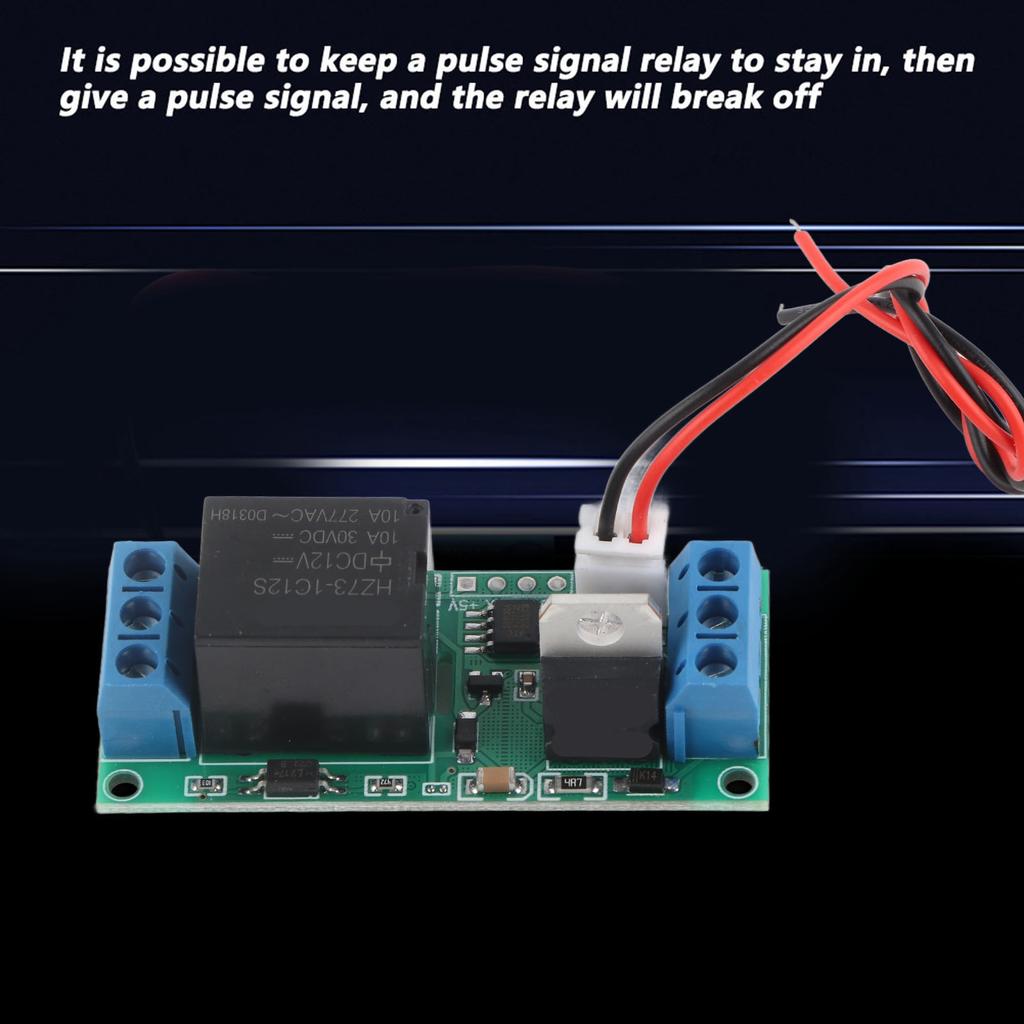 12V Самоблокирующийся переключатель Модуль реле с триггером высокого уровня Запуск одной кнопкой Стоп Самоблокировка