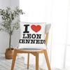 I Heart Leon Kennedy Pillow Cover Graphic Cushion Cover Retro Trendy Pillow Case For Living Room Chair