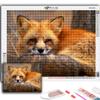 5D DIY Алмазная вышивка Животное Лиса Алмазная картина Мозаика Домашнее украшение