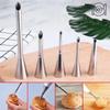 Нержавеющая сталь Puff Mouth Puff Cream Flower Squeezer Western Pastry Cookie Cookie Инструмент для выпечки Набор для выпечки Framed Mouth