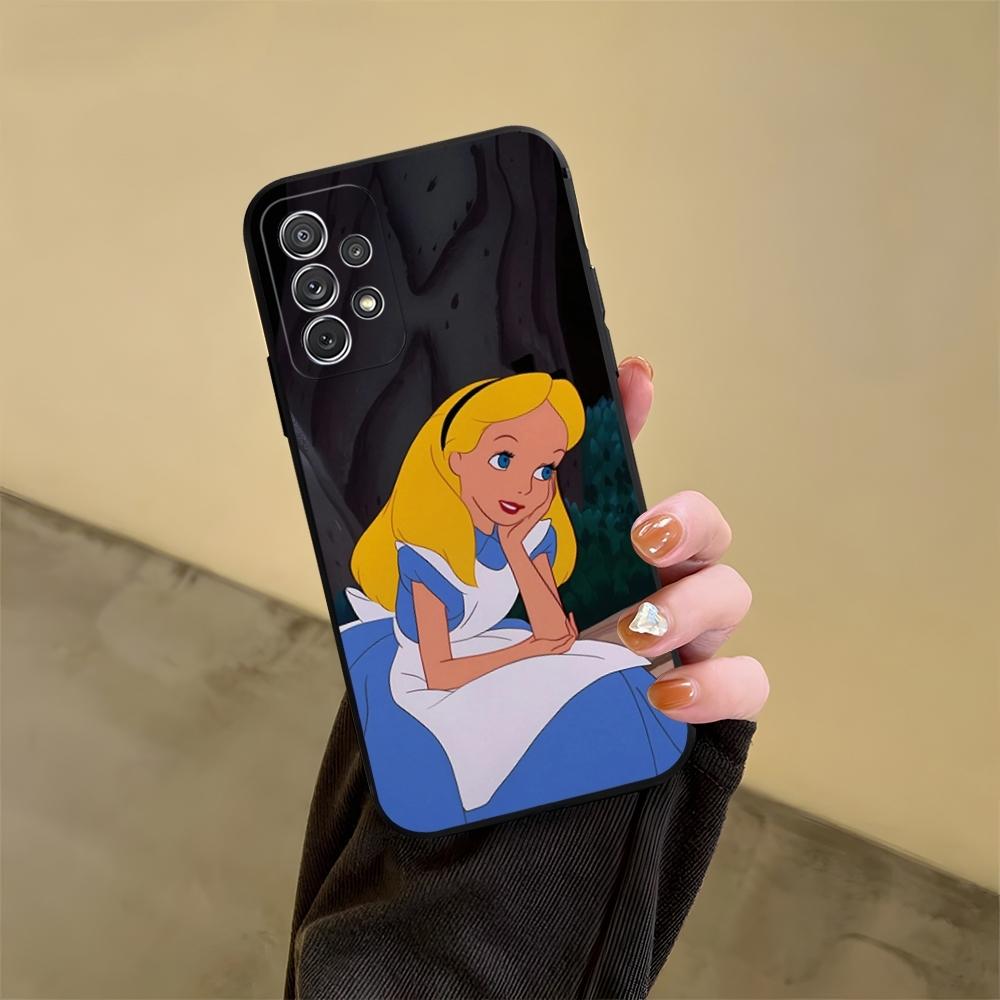 Чехол для телефона "Алиса в Стране чудес" для Samsung Galaxy S23 S24 S20 S21 S22 Ultra Fe Plus M54 A34 A54 A24 A52 A53 Coque
