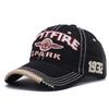 Letter embroidery curved brim baseball cap European and American street trendy men sports and leisure women's visor cap cap