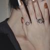 Premium Irregular Open Adjustable Agate Ring For Women In Trendy Ins Aesthetic Style