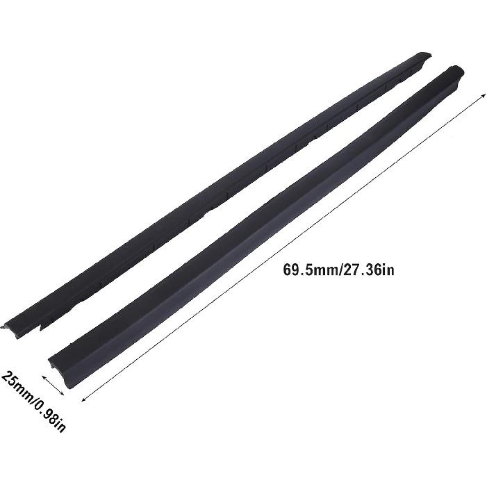 2PCS Front Left & Right Side Windshield Molding A Pillar Trim Molding Kit Compatible with RAM 2009-2022 1500 2500 3500 4500 68297609AB 68297608AB