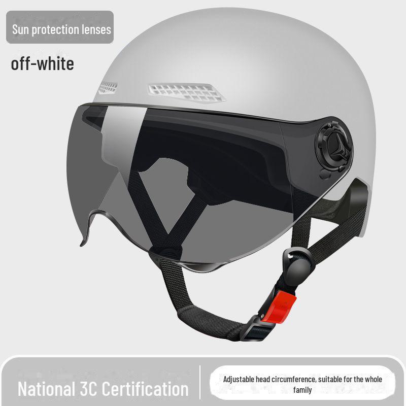 Сертифицированный 3C ветрозащитный и солнцезащитный шлем для электровелосипеда на все времена года - небьющийся полушлем для мужчин и женщин