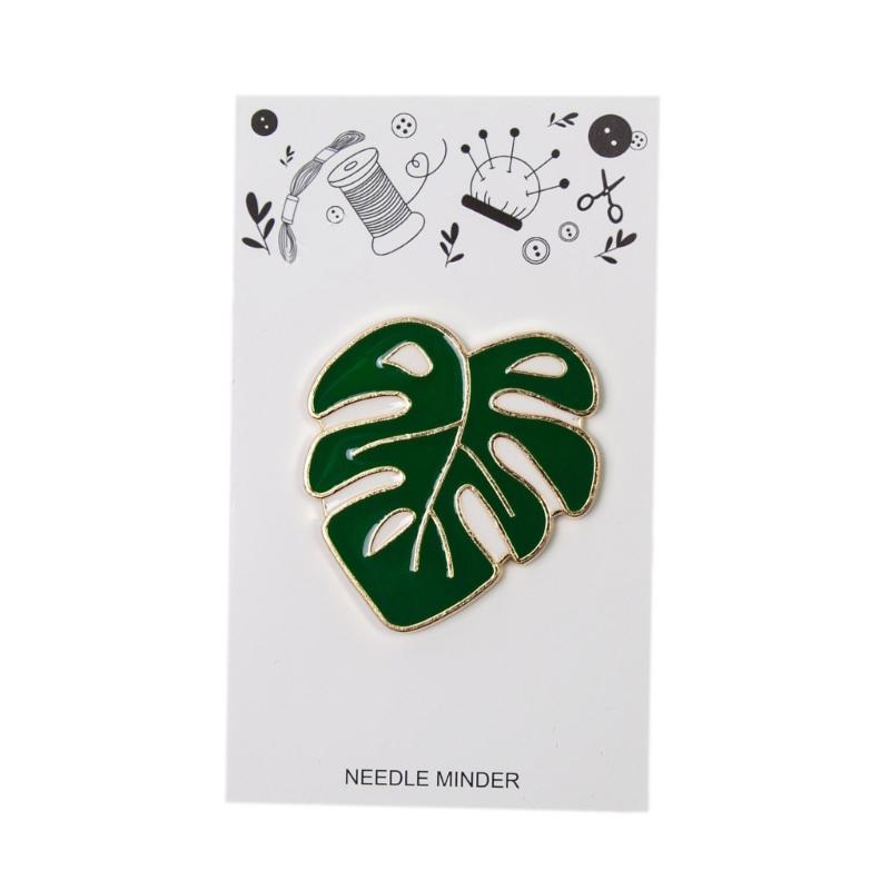 Игольница в форме листа и цветка, магнитные держатели для игл, игольница для вышивания