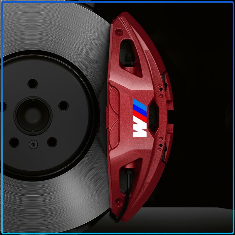 6 шт./комплект Спортивный Автомобиль Тормозной Суппорт 3D Наклейка Автомобильные Наклейки на Ступицу Колеса Для BMW E34 E46 E39 E38 E90 E60 E36 F30 F30 F10 E92 E38 E91 G30 G38 M3 M5