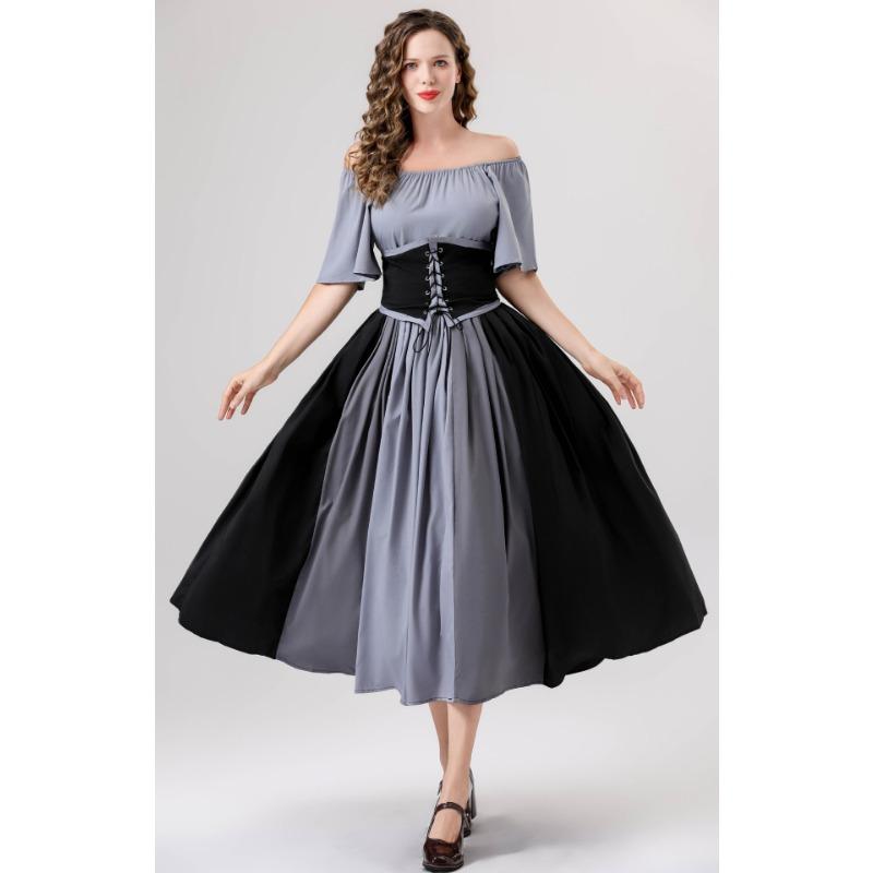 Хэллоуин новое средневековое женское ретро великолепное аристократическое платье маскарадный костюм