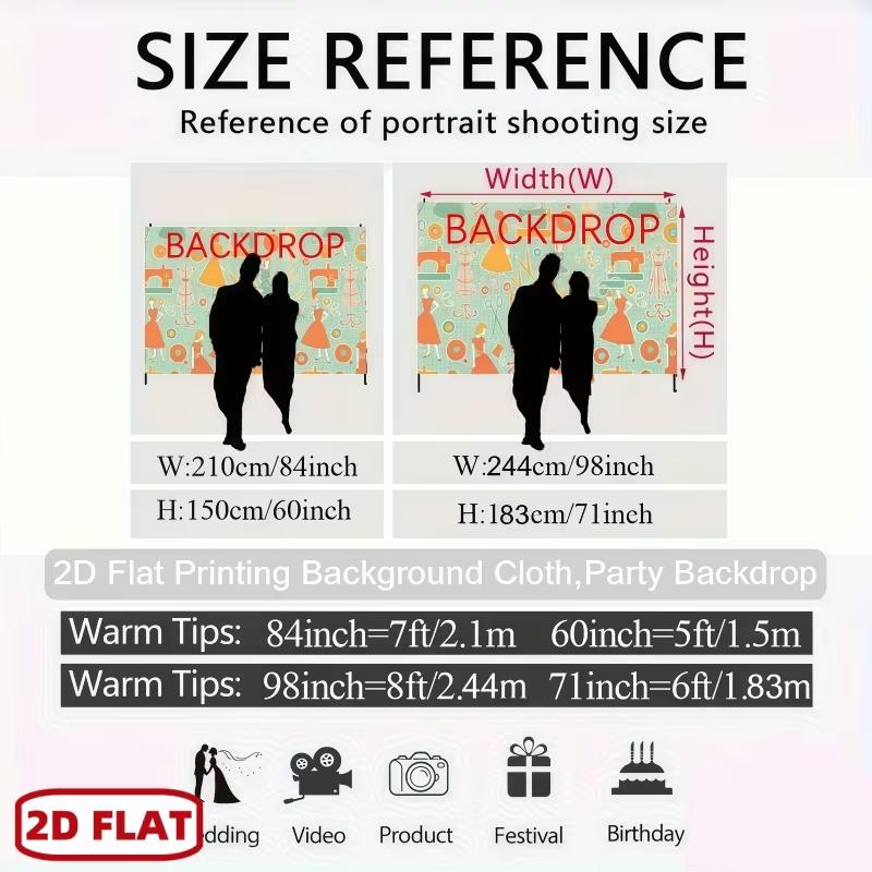 2D 80th Birthday Photography Backdrop, Pink Floral & Diamond Background