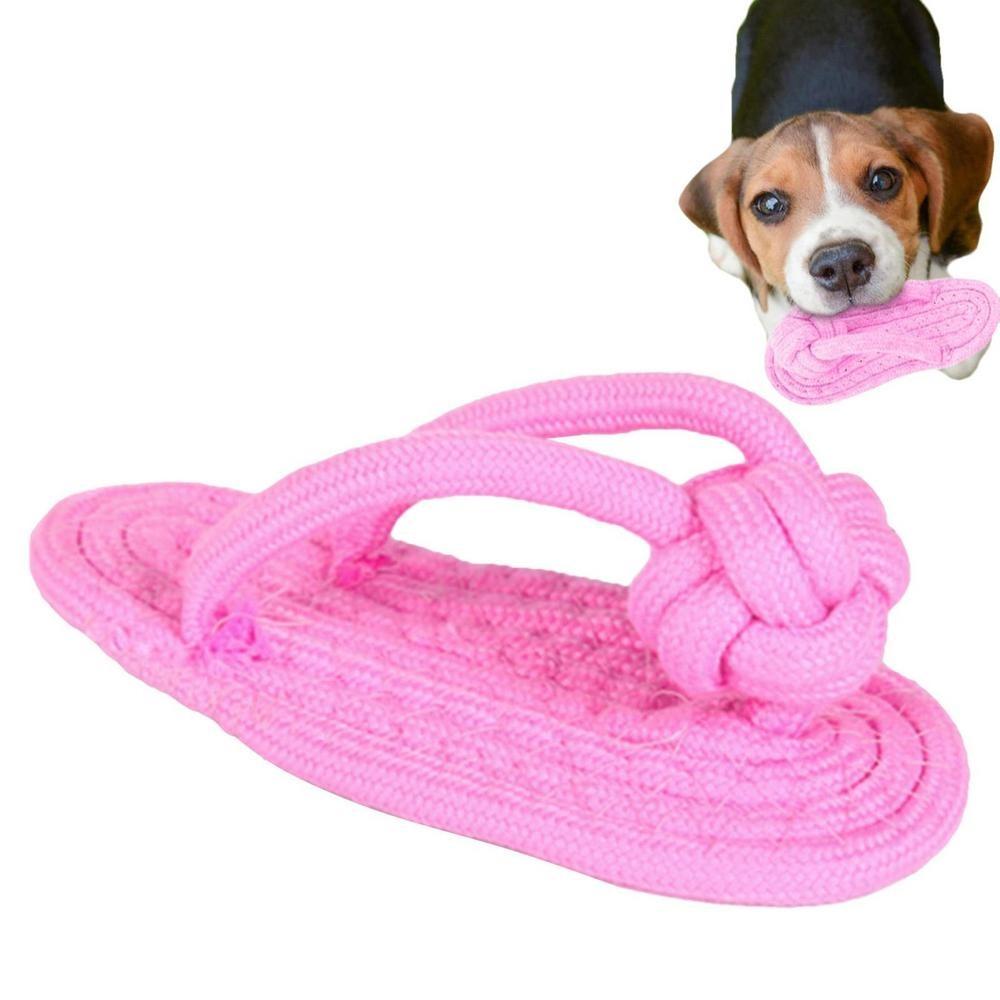 Resistance for Stress Relieving Dogs Accessories Pet Molar Rope Dog Chew Knot Toy Cat Slipper Toy