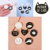 Creative Cartoon Cat Brooch Stylish Personalized Letter Pin For Fashion Accessories