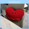 Themed Fluffy Heart Pillow Toy With Soft Cover For Living Room Doll Styling