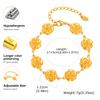 Chunky Stainless Steel Chain Bracelet for Women, Waterproof Lightweight Flower Butterfly Link , Statement Jewelry 2025