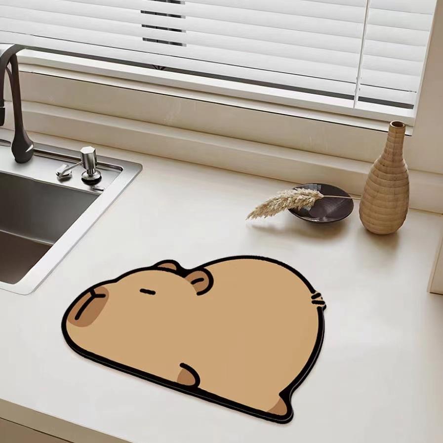 Mat Countertop Drain Mat Diatom Mud Absorbent Mat Table Mat Insulated Coaster Lunch Mat