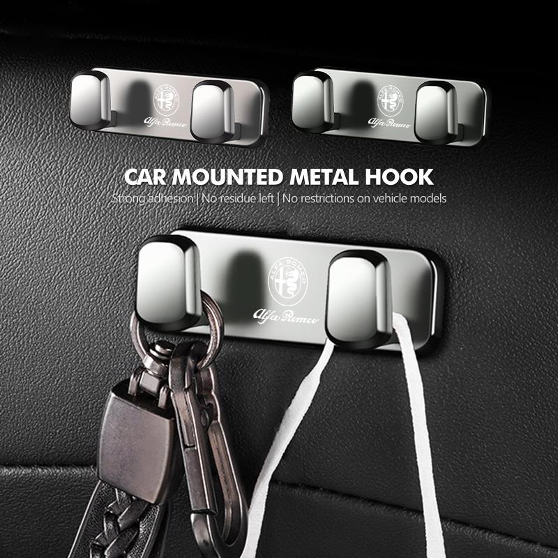 2026 Hot Alfa Romeo Multi-functional Car Logo Self Adhesive Hook Key Storage Holder Fasten Holder Accessories For Alfa Romeo Giu