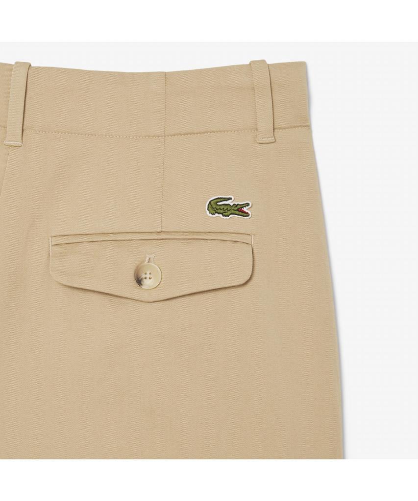 LACOSTE Женские Широкие Хлопковые Брюки Чинос Со Складками Hf2445-55N 02S