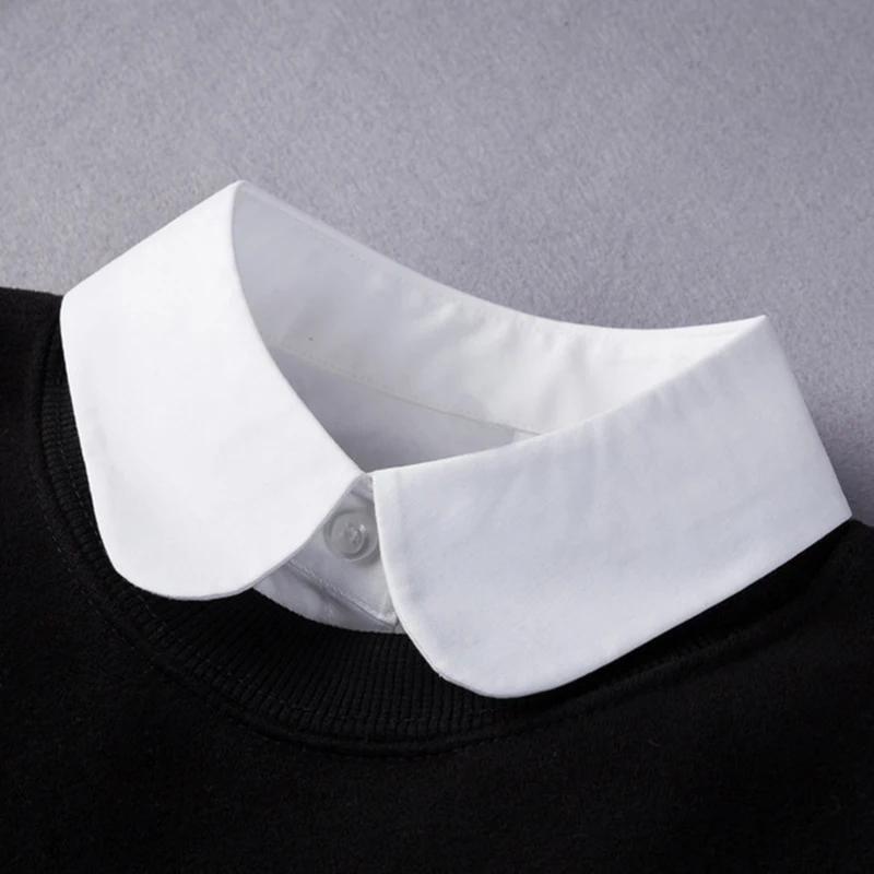 L Size Fake Collar for Women Shirt Sweater Detachable Collar False Collar Lapel Blouse Tops Faux Col Neckwear Nep Kraagje