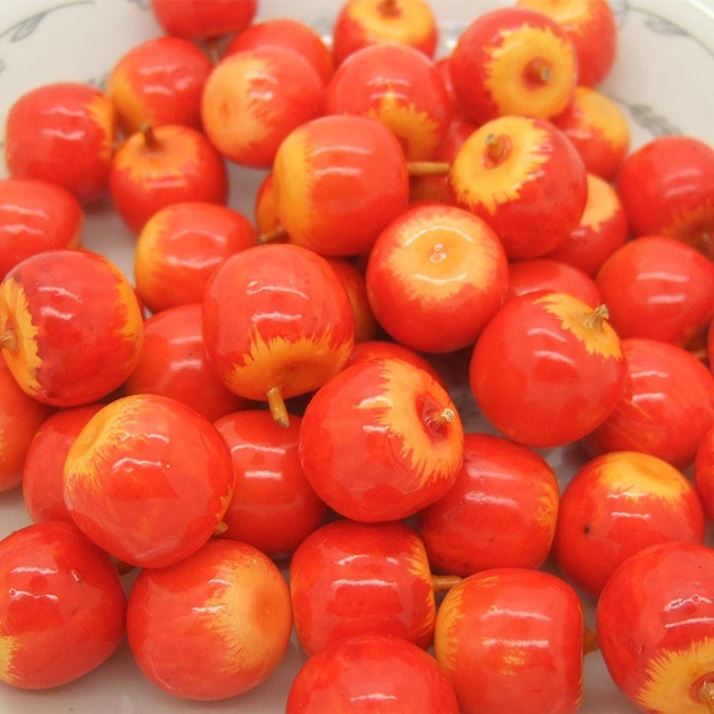 50pcs Realistic Simulation Fruit Mini Fruit Model Fake Fruits Desk Decoration Accessories