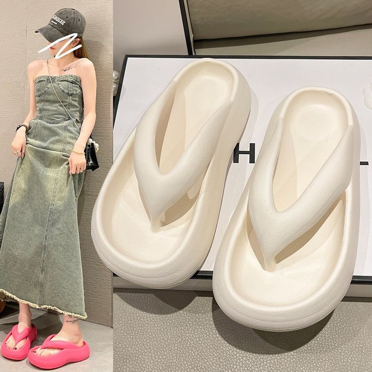 Новые летние шлепанцы на платформе, сандалии из Евы, уличная нескользящая женская пляжная обувь на день Святого Патрика, зеленые тапочки