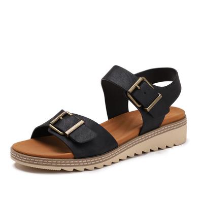 Одно слово с модными сандалиями женские летние новые Юго-Восточная Азия танкетка фея ветер носить мода римские туфли женщина