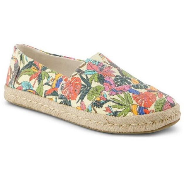 Women's Shoes TOMS Shoes Alpargata Rope 2 0 10021889 Light-almond Multicolor