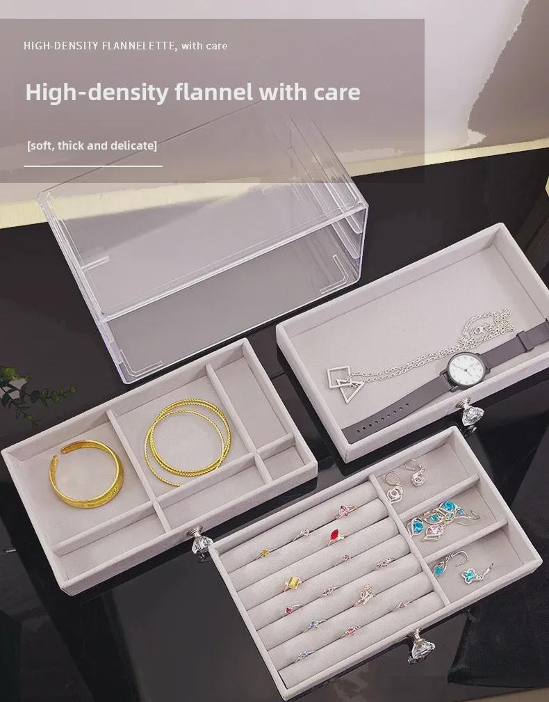 Acrylic Drawer Jewelry Storage Box for Earrings, Rings, Necklaces, Bracelets & Accessories