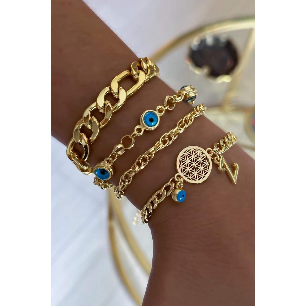 Персонализированный браслет «Цветок жизни» с буквой Z