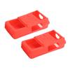 2PCS Mini Walky Talky Силиконовый защитный мягкий чехол Двусторонняя радиозащита для Baofeng UV5R(красный )