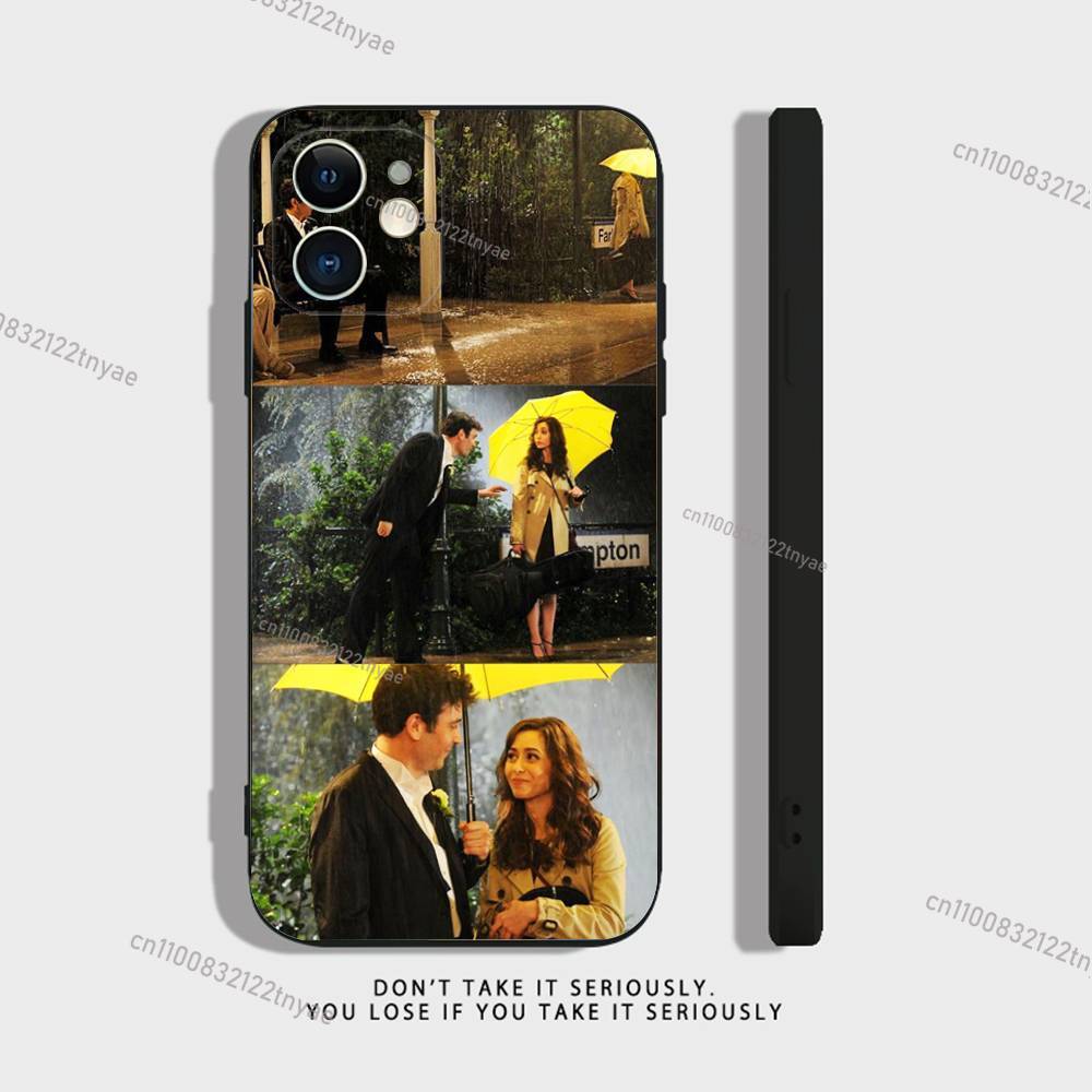 Чехол из прозрачного силикона «Как я встретил вашу маму» Himym для iPhone 17,16,15,14,13,12,11,Pro,Max,Mini,XS,X,8,Plus Ударопрочный Черный Чехол