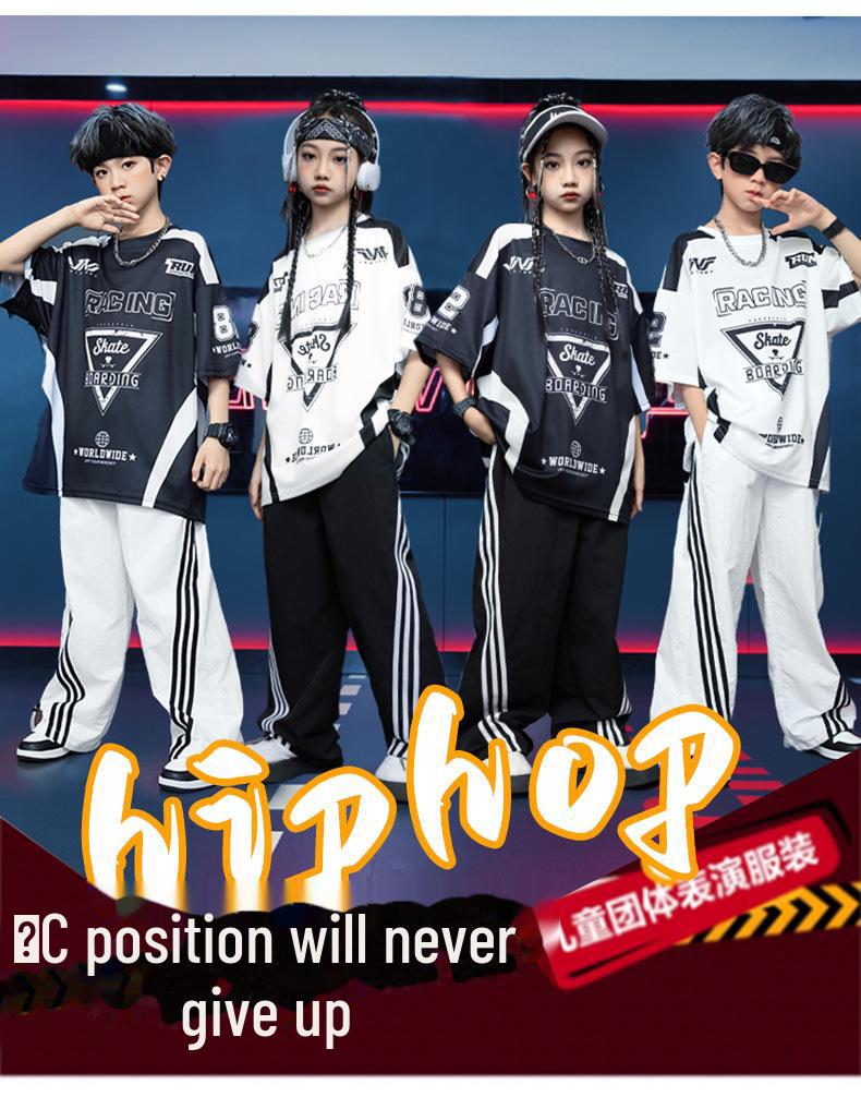 Hip Hop Kids' Fashion: Trendy Boys & Girls Dance T-Shirt for Spring/Summer