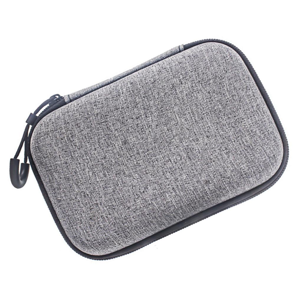 AI Voice Recorder Travel Case Water Proof EVA Shockproof Foam Large Capacity Carrying Bag for PLAUD NotePin Grey