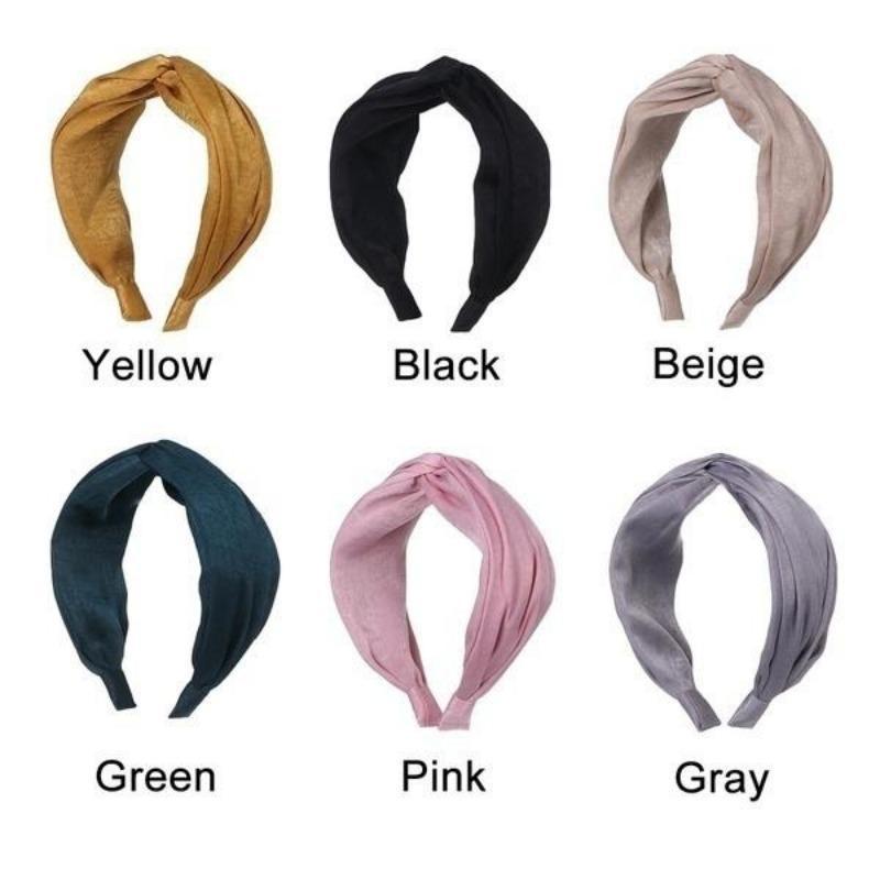Women's Fashion Headband Fried Dough Twists Hair Band Sweet Knot Cross Tie Cloth Headband Hair Band