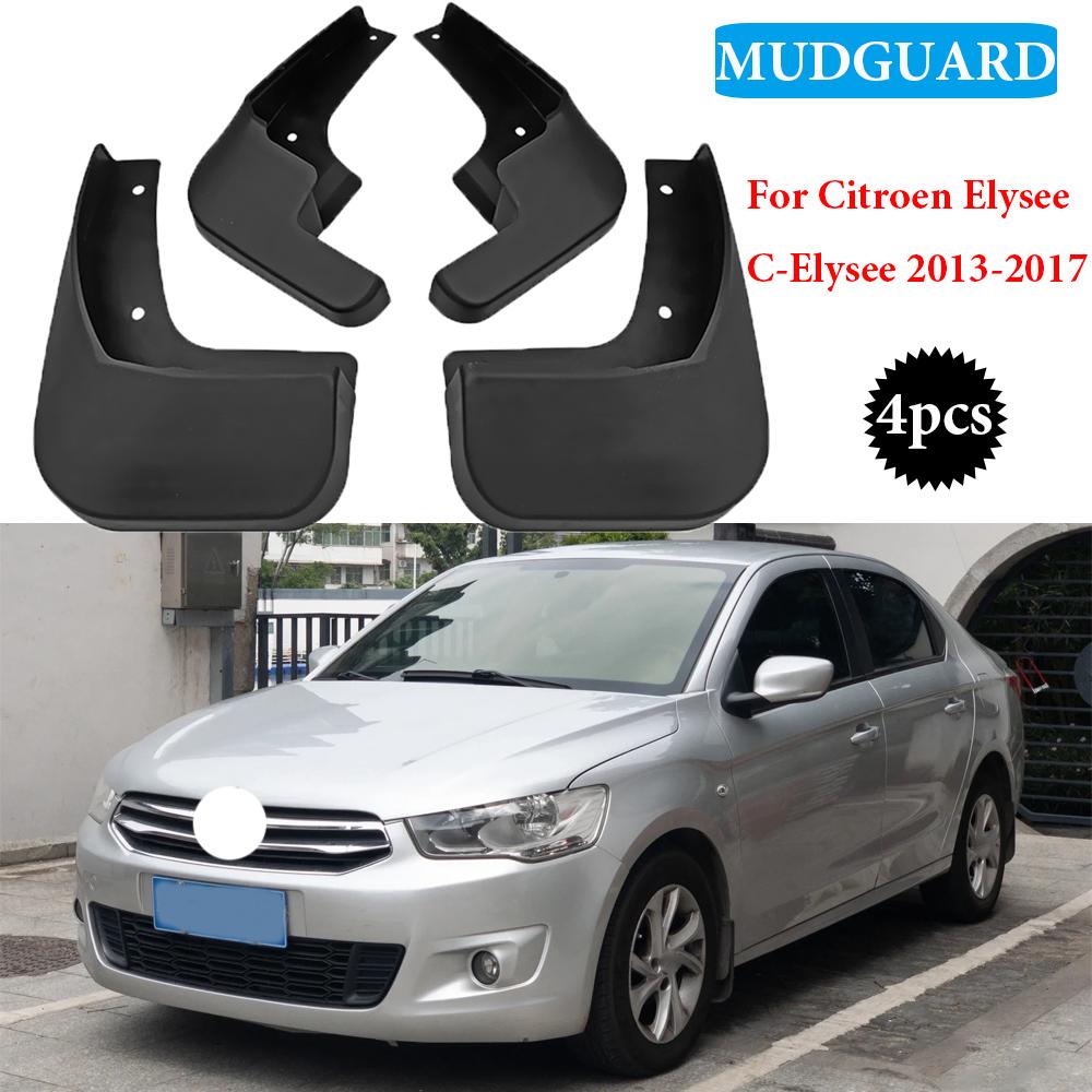 Автомобильные брызговики для Citroen Elysee 2013 2014 2015 2016 2017 Брызговики Передние и задние брызговики Автоаксессуары