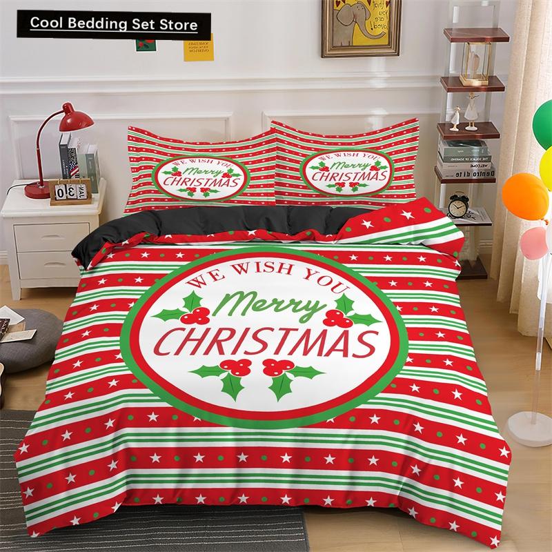 3D Merry Christmas King Queen Комплект постельного белья для детей с рисунком Санта-Клауса, снеговика, оленя, покрывало для пододеяльника, рождественское покрывало из полиэстера