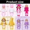 18Inch Doll Outfit Set With Cartoon Pattern Fashion Doll Costume with Pants Shirt Perfect For Kids Doll Dressingup Game