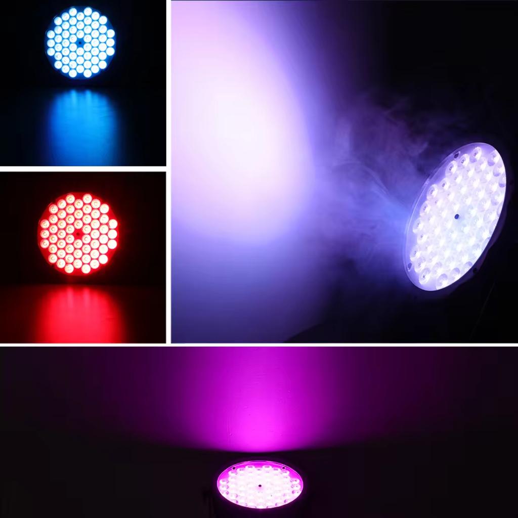 New 54*1.5W RGBW Par Disco Light Stage Lighting with Auto DMX Controller Wedding Party Bars DJ Disco LPC008S