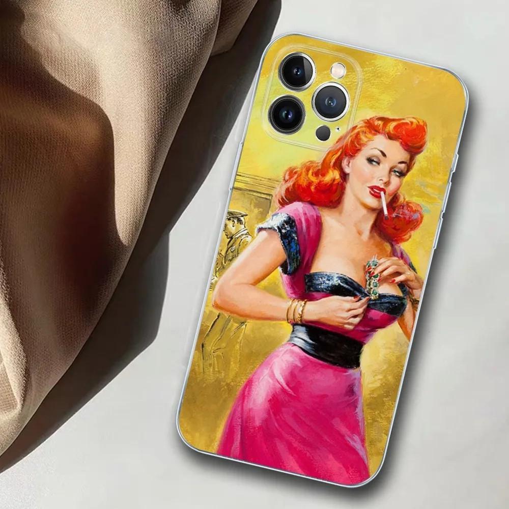 Чехол для мобильного телефона Apple IPhone14 Poster Girl Чехол для мобильного телефона, окрашенный противоударный чехол для мобильного телефона Huawei Anti-Drop