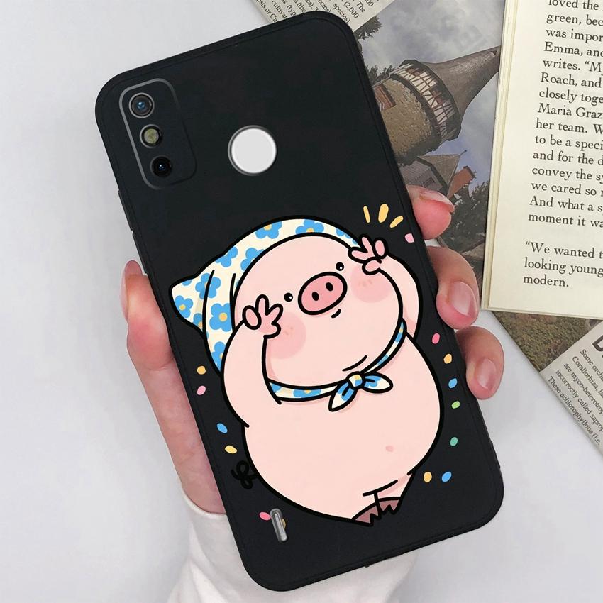 Для Tecno Spark GO 2023 2022 2021 2020 2 3 Camon 12 15 Air Pro Pop 7 Чехол для телефона Милые мультяшные животные Матовые силиконовые задние крышки Для Tecno Накладка