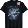 Футболка USAF F-35 Lightning II Истребитель-невидимка 5-го поколения 100% Хлопок Круглый вырез Летняя Короткий рукав Повседневная Мужская футболка Размер S-3XL