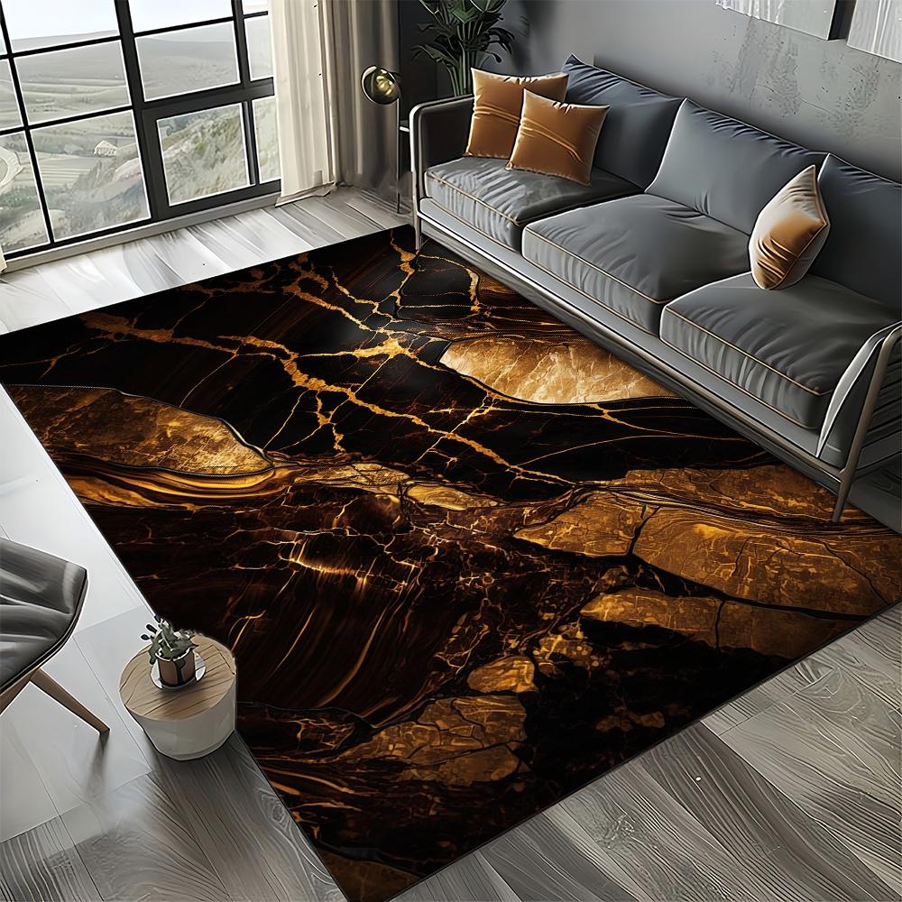 27 Стиль Новая Мода Мрамор Черный Белый Золотой Камень Ковер Коврик для Гостиной Спальни Дома Украшение Дивана, Нескользящий Напольный Коврик