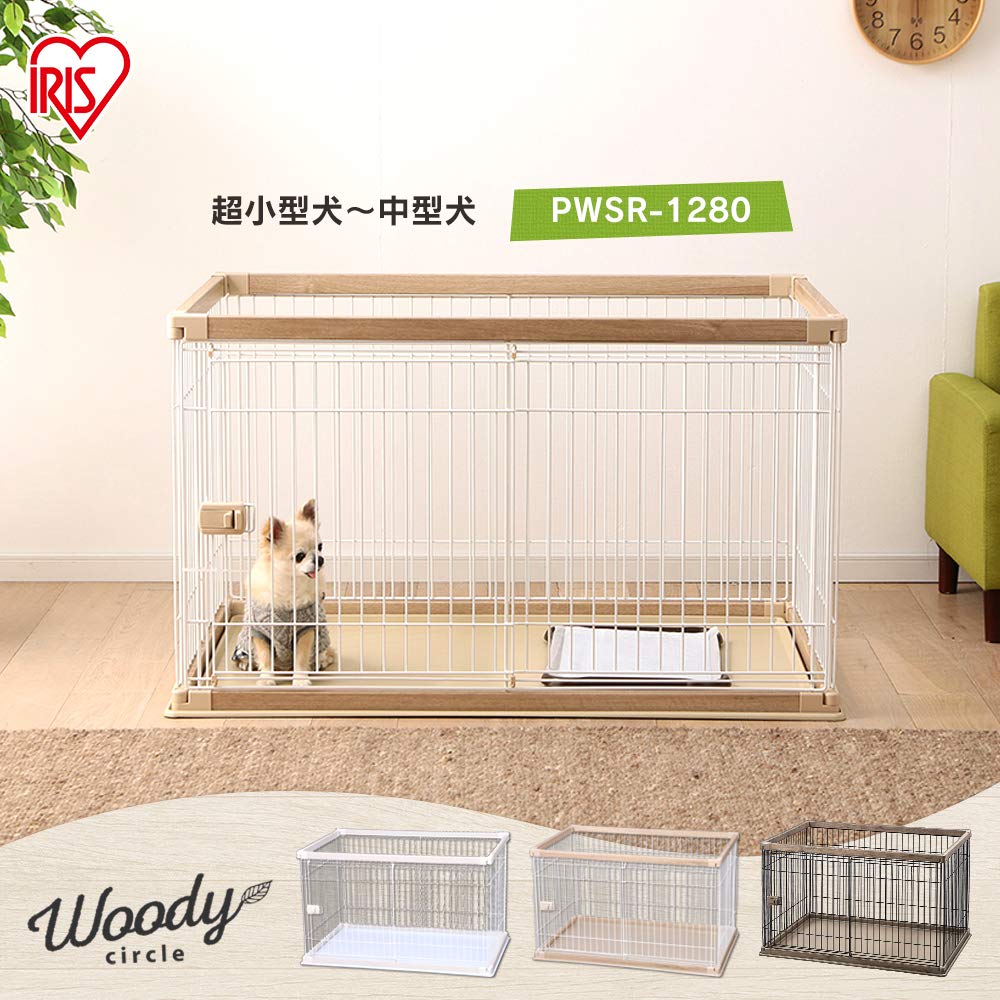 IRIS OHYAMA Dog Circle Woody Circle Brown для средних собак Ширина 120 x Глубина 80 x Высота 71 см PWSR-1280