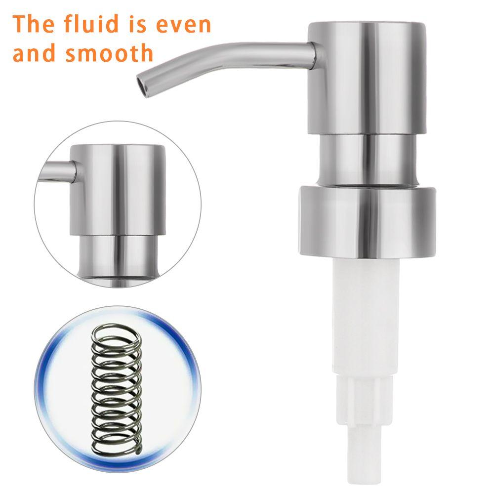 Сменные насадки для трубки из нержавеющей стали, дозатор мыла, головка для бутылки с жидким лосьоном 28 мм