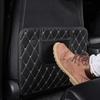 Car Leather Anti-Child-Kick Pad For Car Waterproof Seat Back Protector Cover Universal Auto Anti Mud Dirt Pads with Storage Bag